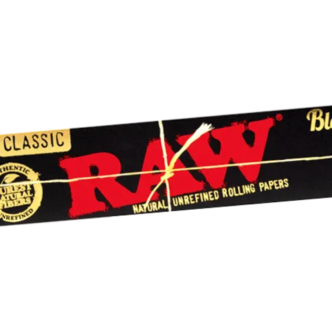 RAW Black Connoisseur King Size Slim Rolling Papers & Tips