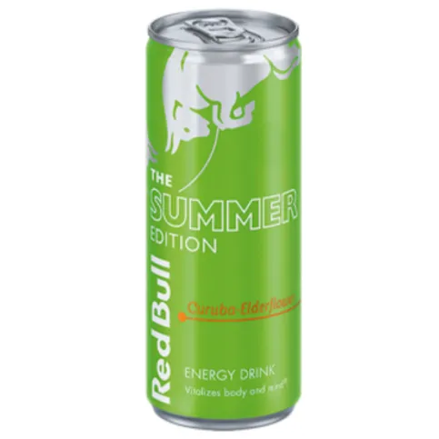 Red Bull Green Edition Curuba Elderflower 250ml [CHILLED  LIGHT GREEN CAN]