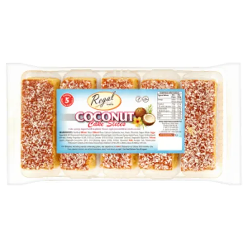Regal Bakery 5 Coconut Cake Slices