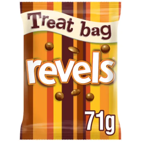 Revels Milk Chocolate with Raisins, Coffee or Orange Treat Bag 71g