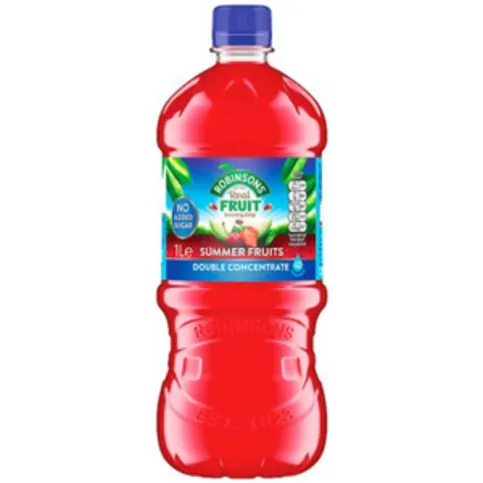 Robinsons Double Concentrate Summer Fruits No Added Sugar Squash 1L