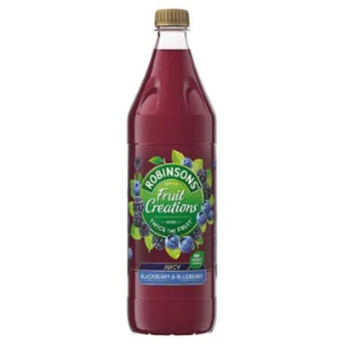 Robinsons Creations Blackcurrant & Black Berry 1L