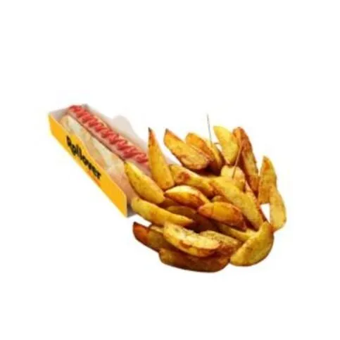 Rollover Hot Dog & Wedges