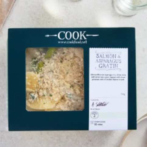 Salmon & Asparagus Gratin (Serves 2) 740g