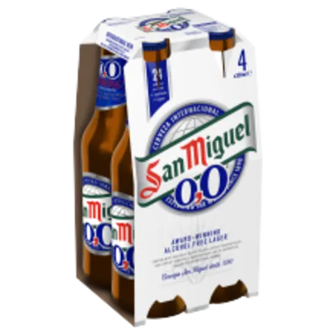San Miguel Alcohol Free Lager Beer 4 x 330ml