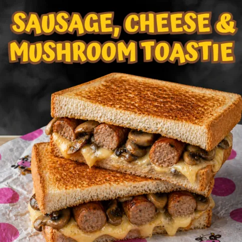 Sausage, Cheese & Mushroom Toastie