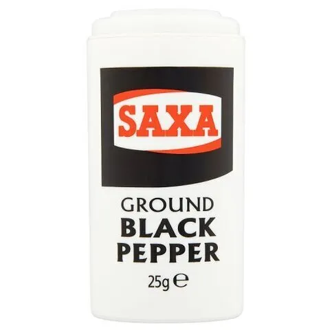 SAXA GROUND BLACK PEPPER 25G