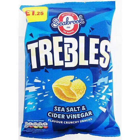 Seabrook Trebles Salt & Cider Vinegar 60g