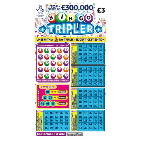 SCRATCHCARD: £300,000 BINGO TRIPLER £3