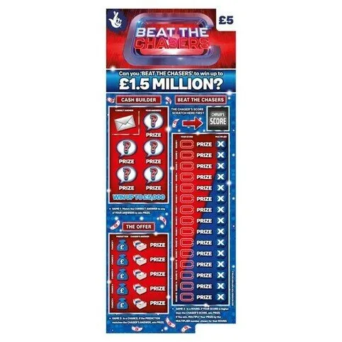 SCRATCHCARD: BEAT THE CHASERS £5