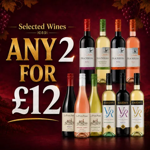 Selected Wines Any 2 for £12