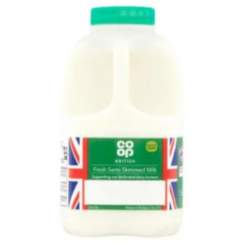 Co-op Semi-Skimmed Milk 1 Pint/568ml