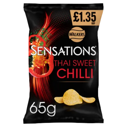 SENSATIONS THAI SWEET CHILLI PM£1.35 65G
