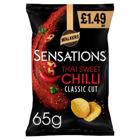 SENSATIONS THAI SWEET CHILLI PM£1.49 65G