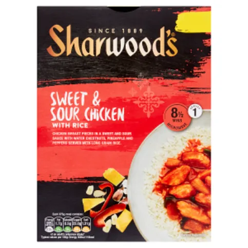 Sharwood's Sweet & Sour Chicken with Rice 375g