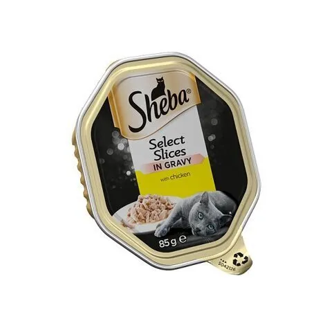 SHEBA SELECT SLICES IN GRAVY WITH CHICKEN 85G
