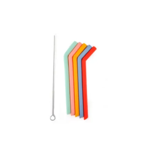 Silicone Drinking Straw 5 Pack