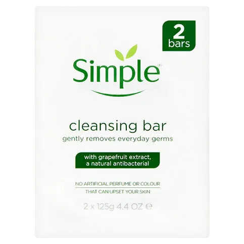 Simple Cleansing Bar 2 x 125g