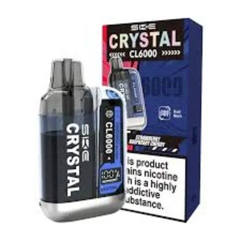 Ske Crystal Cl6000 Strawberry Raspberry Cherry 2ml Tank & 10ml 20mg 6000 Puffs