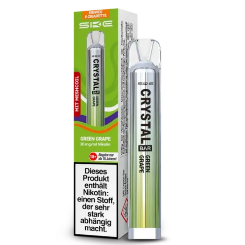 SKE Crystal Disposable Vape Bar 600 Puffs Green Grape
