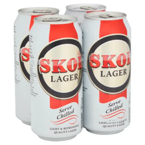 Skol Lager Beer 4 x 440ml Cans