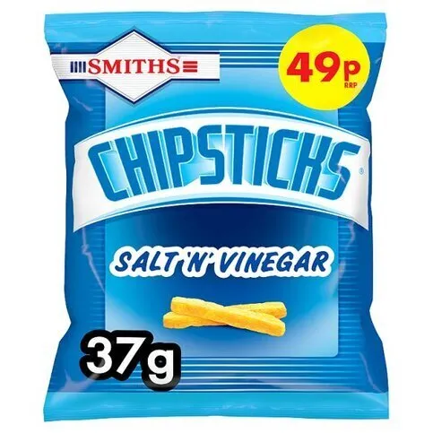 SMITHS CHIPSTIX SALT & VINEGAR PM49P 37G