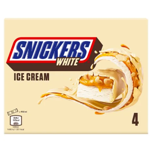 Snickers White Ice Cream 4 x 44.6ml (178.4ml)