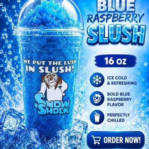 Snow Shock Blue Raspbery 473 ml