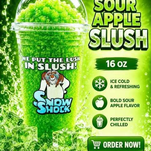 Snow Shock  Sour Apple  473ml