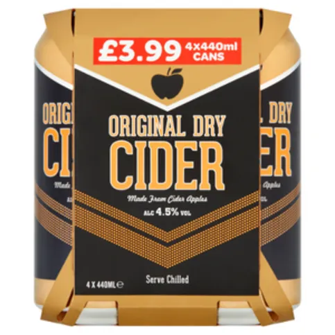 Spar Amber Dry Cider 4 x 440ml