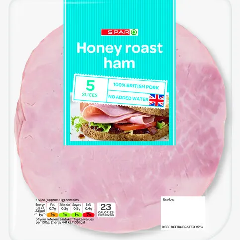 SPAR Honey Roast Ham Flashed 2 for 3.50 120g