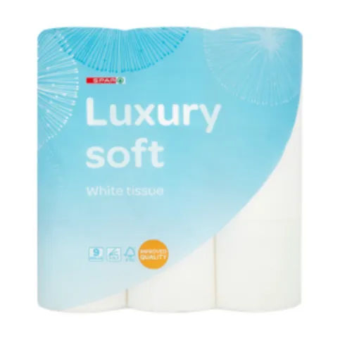 Spar Luxury Soft White Tissue 9 Rolls