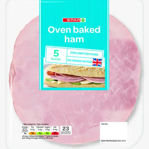 SPAR Oven Baked Ham Flashed 2 for 3.50 120g