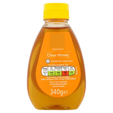 Spar Squeezy Clear Honey 340g