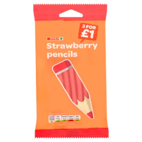 Spar Strawberry Pencils 50g