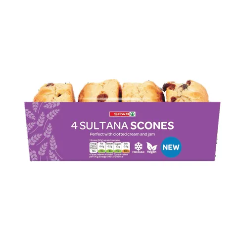SPAR Sultana Scones 4 Pack