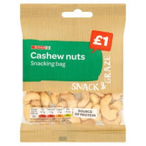 Spar Unsalted Cashews