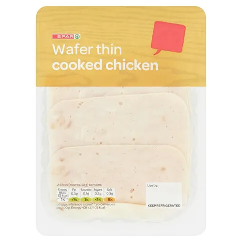 SPAR Wafer Thin Cooked Chicken 100g