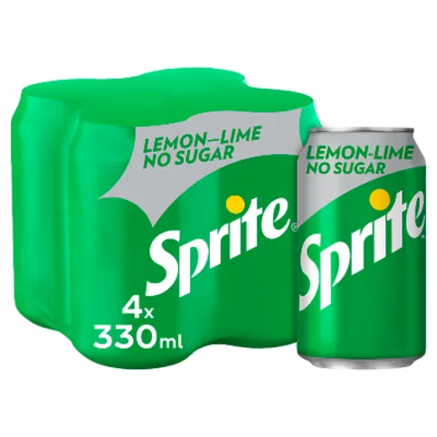 4x330ml Sprite No Sugar 4x330ml