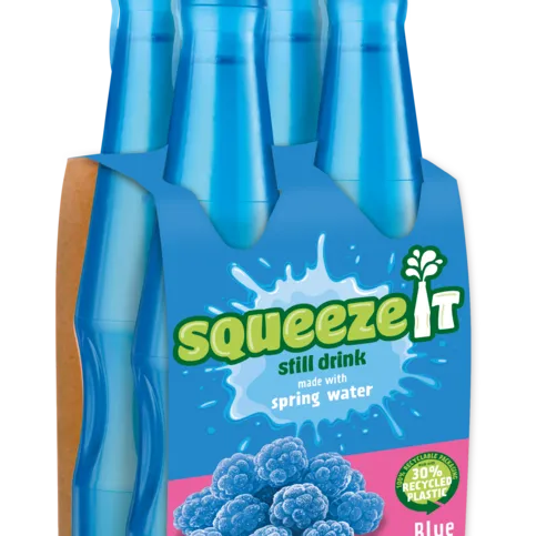 Squeeze It Blue Raspberry 4 x 200ml