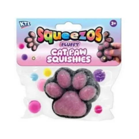 Squeezos Fluffy Cat Paw Squishie Each