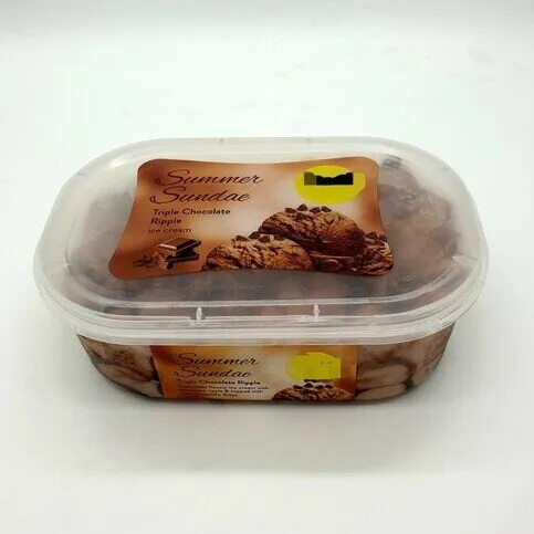 Summer Sundae Double Chocolate Ripple Ice Cream 900ml