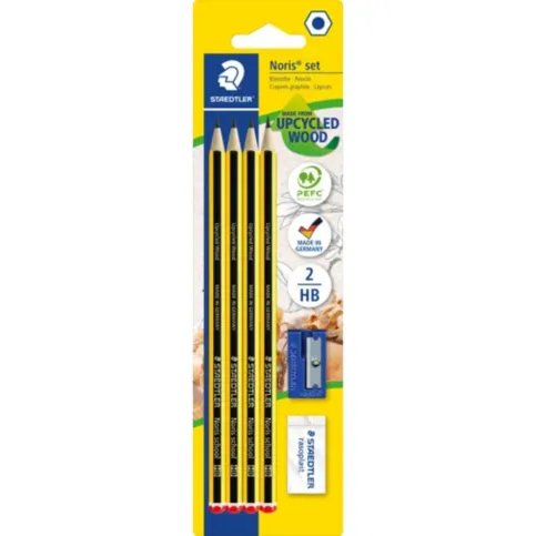 Staedtler Noris Pencil Set HB with Eraser and Sharpener