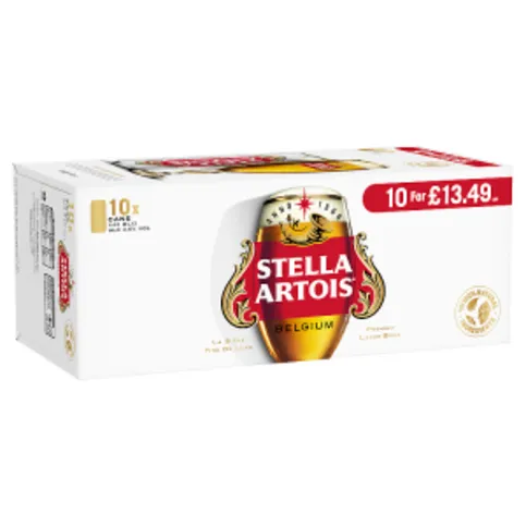 Stella Artois Belgium Premium Lager Beer 10 x 440ml