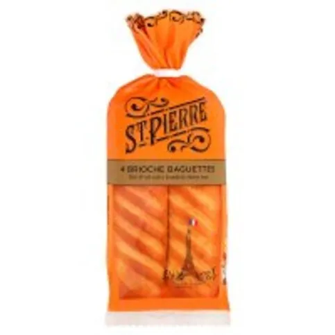 CHILLED: ST PIERRE 4 SOFT BRIOCHE BAGUETTE 340G