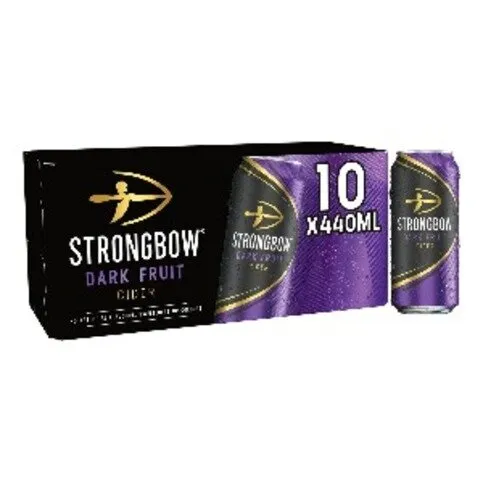 Strongbow Dark Fruit Cider 10  x 440ml [10 PACK CANS]