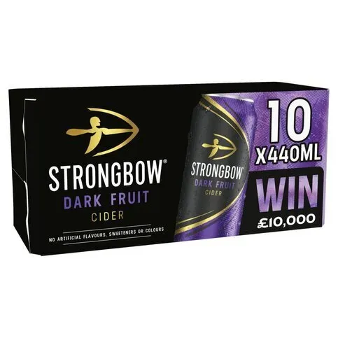 Strongbow Dark Fruits Cider, case of 10 x 440ml cans