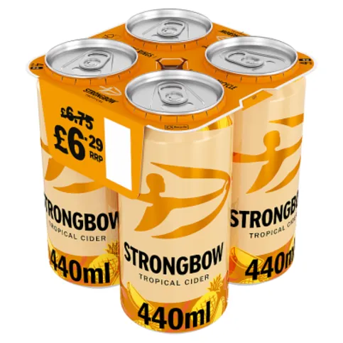 Strongbow Tropical Cider 4 x 440 ml