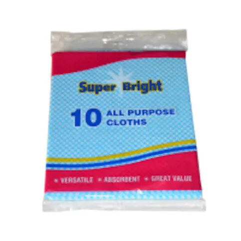 Super Bright All Purpose Cloths 10 Pack