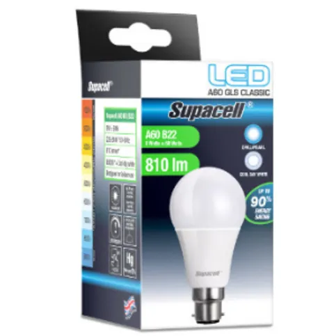 Supacell Led Lightbulb GLS B22 Cool White 15w